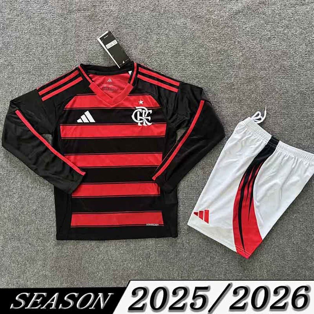 Camisola Flamengo Infantil Home 2025/26 — Flamengo