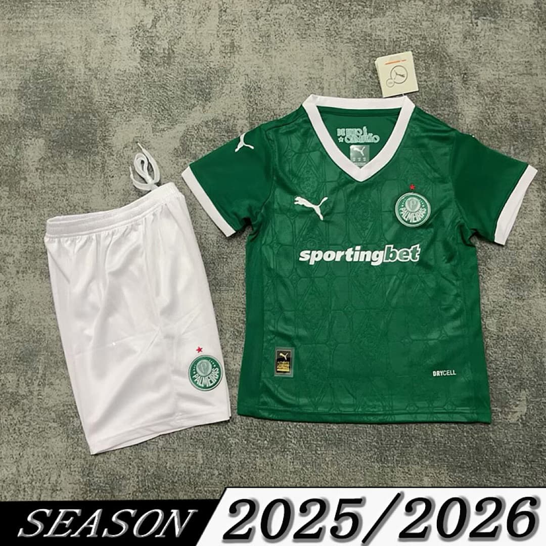 Camisola Palmeiras Infantil Home 2025/26 — Palmeiras