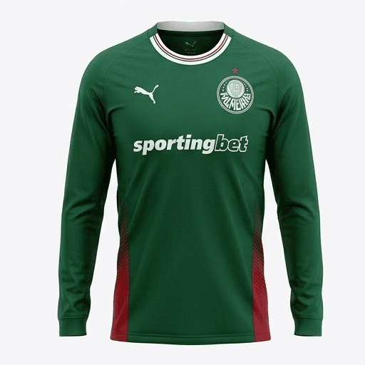 Camisola Palmeiras Home Manga Longa 2026/27