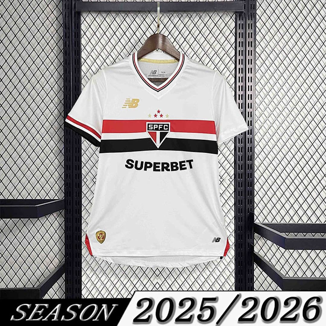 Camisola São Paulo Feminina Home 2025/26 — São Paulo