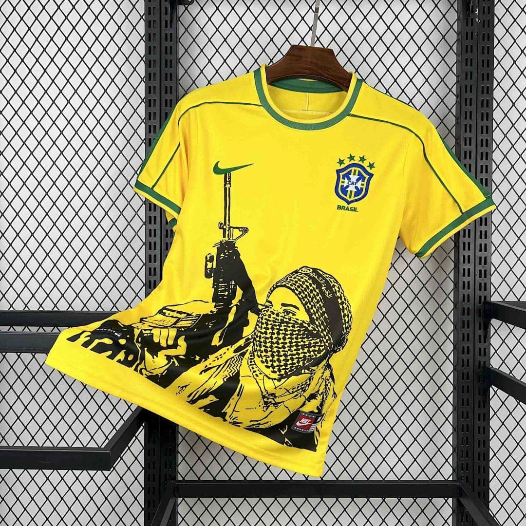 Camisola Retrô Brasil Home 1998 — Seleção do Brasil