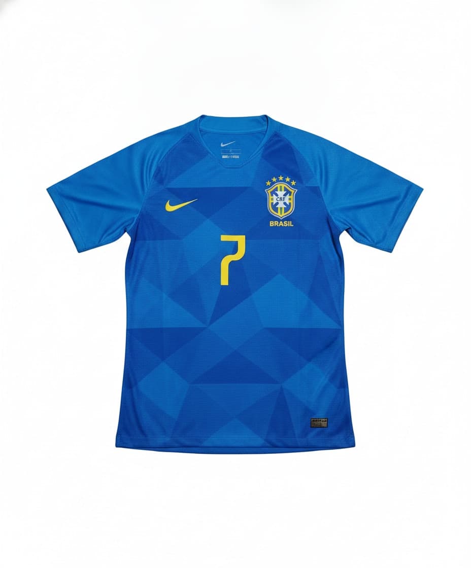 Camisola Retrô Seleção do Brasil 2018 Away