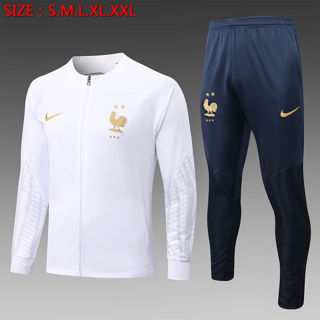 Casaco Seleção da França 2026/27 — Branco