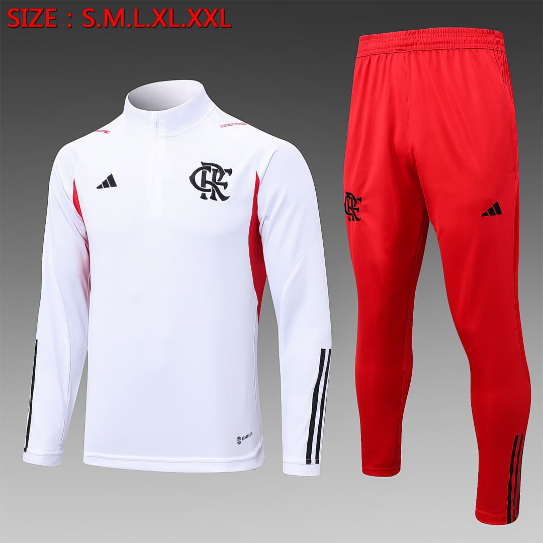 Fato de Treino Flamengo Manga Longa 2026/27 — Branco