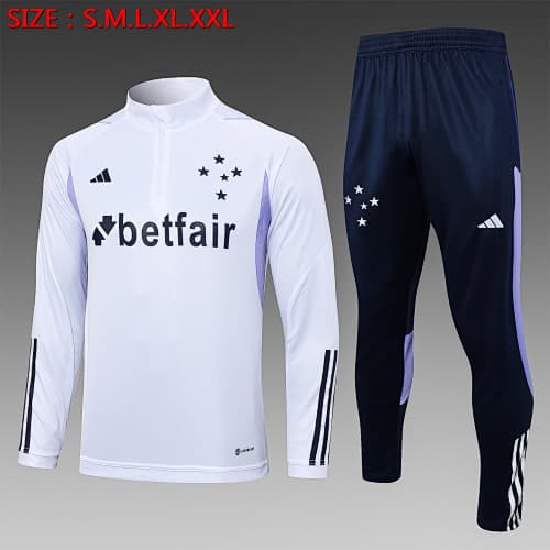 Fato de Treino Cruzeiro Manga Longa 2026/27 — Branco