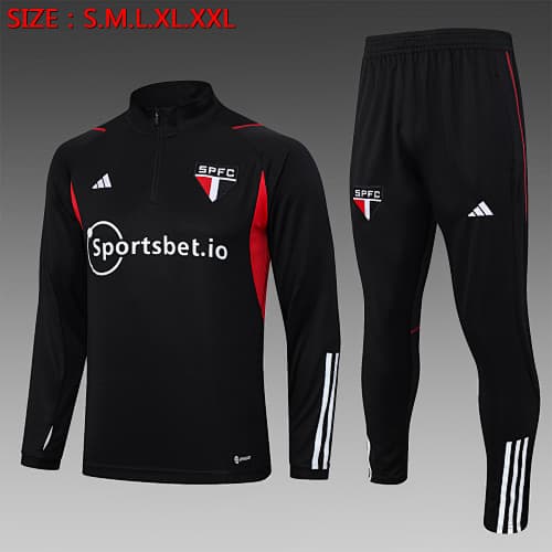 Fato de Treino Sao Paulo Manga Longa 2026/27 — Preto