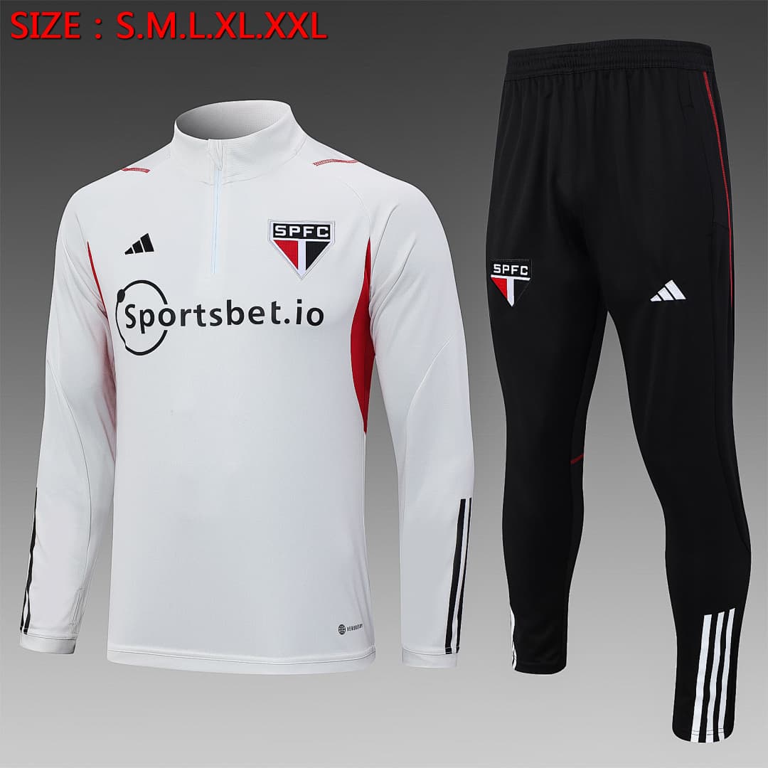 Fato de Treino Sao Paulo Manga Longa 2026/27 — Cinza