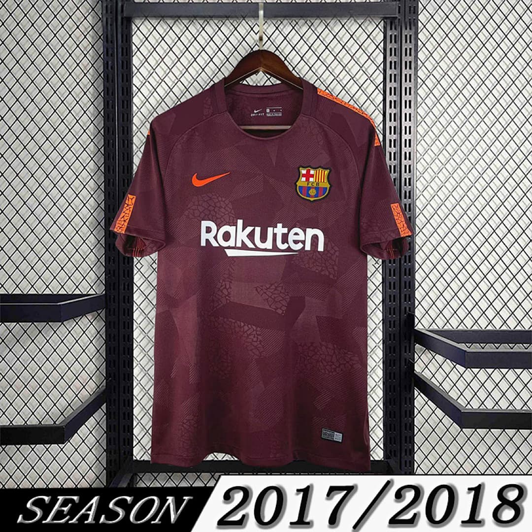 Camisola Retrô Barcelona 2017/18 Away