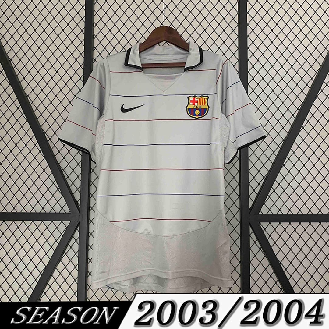 Camisola Retrô Barcelona 2003/04 Away