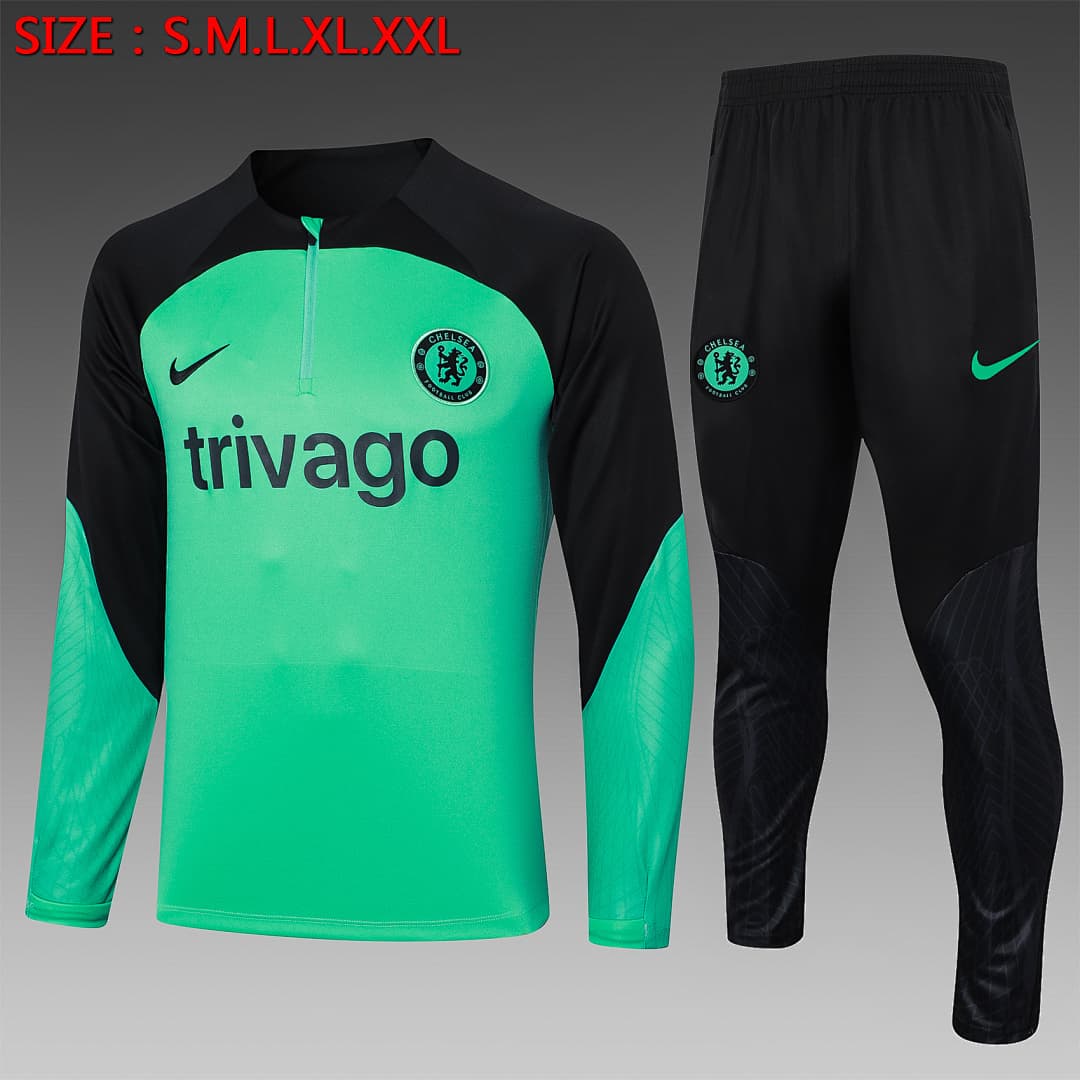 Fato de Treino Chelsea Manga Longa 2026/27 — Verde Claro