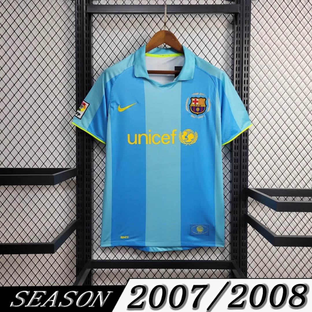 Camisola Retrô Barcelona 2007/08 Away