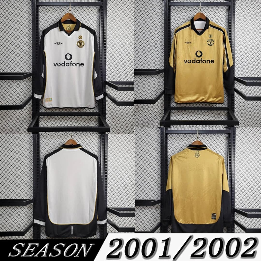 Camisola Retrô Manchester United 2001/02