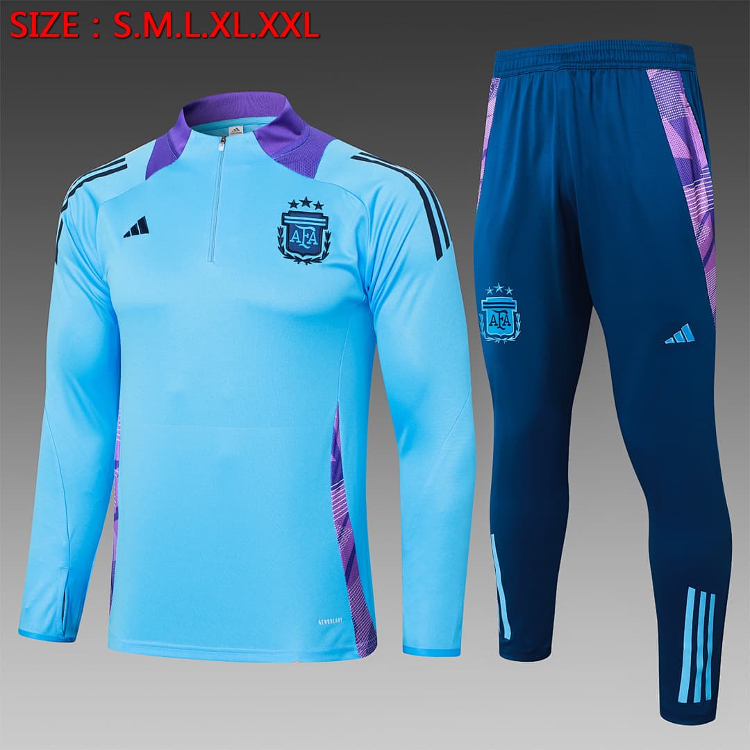 Fato de Treino Seleção da Argentina Manga Longa 2026/27 — Azul Claro
