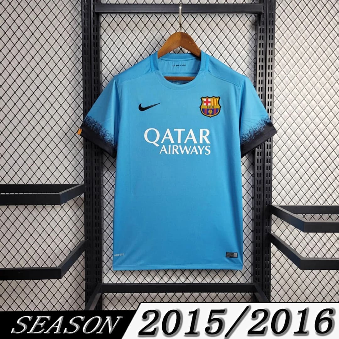 Camisola Retrô Barcelona 2015/16 Away