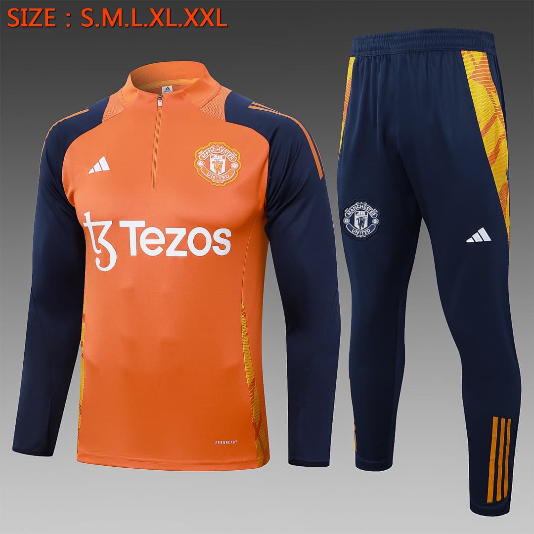 Fato de Treino Manchester United Manga Longa 2026/27 — Laranja