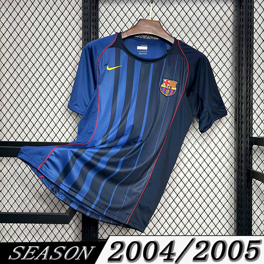 Camisola Retrô Barcelona 2004/05 Away