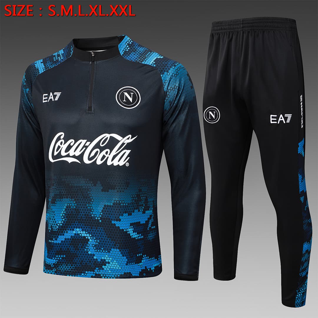 Fato de Treino Napoli Manga Longa 2026/27 — Preto
