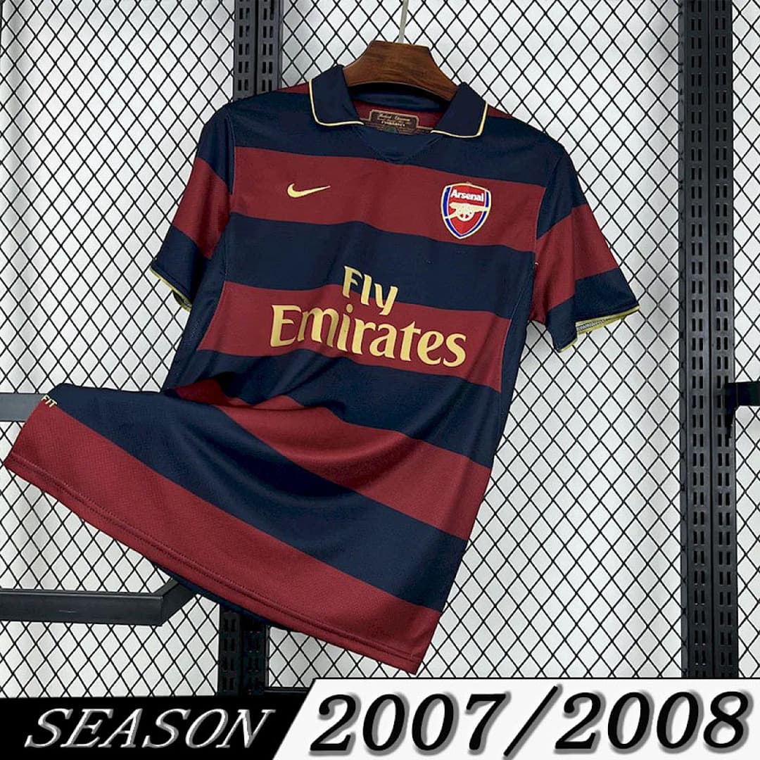 Camisola Retrô Arsenal 2007/08 Away