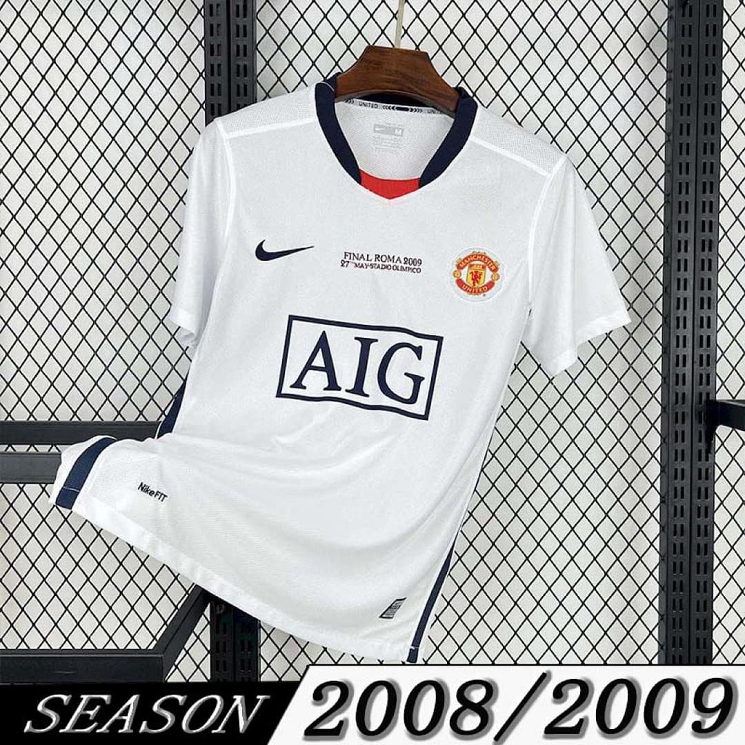 Camisola Retrô Manchester United 2008/09 Away