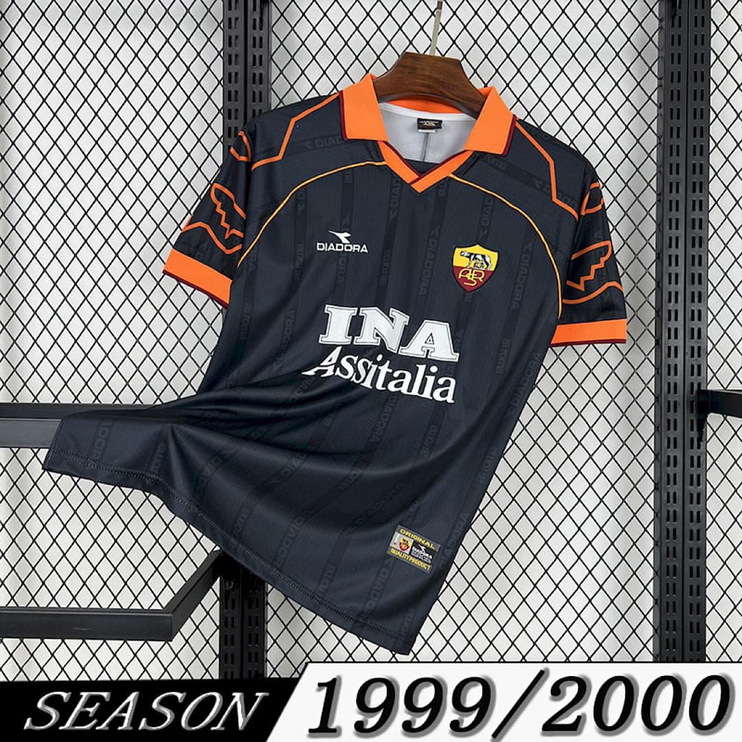 Camisola Retrô Roma 1999/00 Away