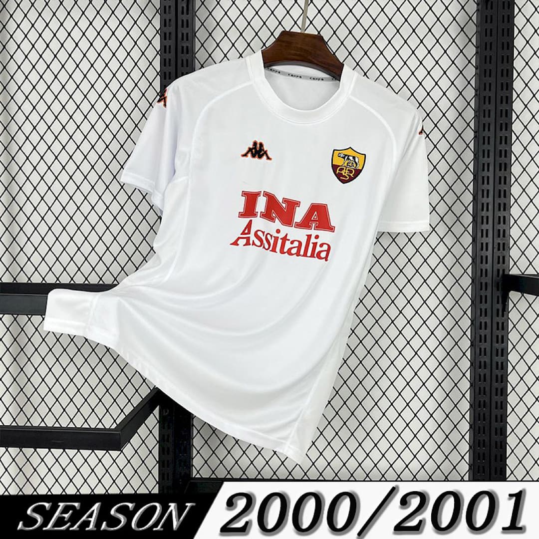 Camisola Retrô Roma 2000/01 Away
