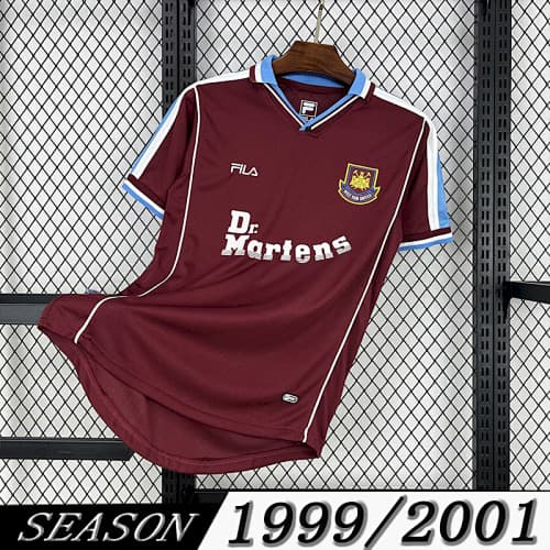 Camisola Retrô West Ham 1999/01