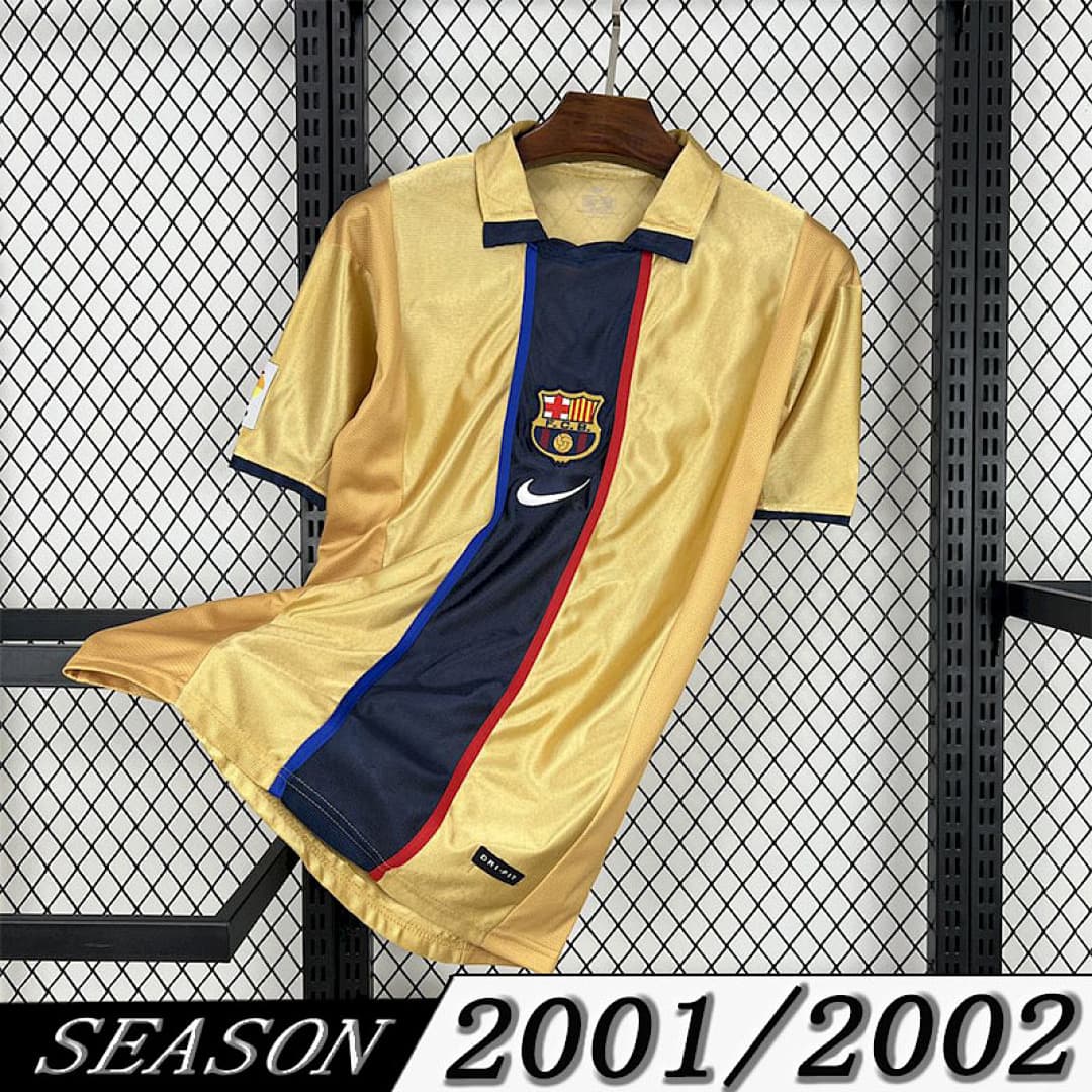 Camisola Retrô Barcelona 2001/02 Away