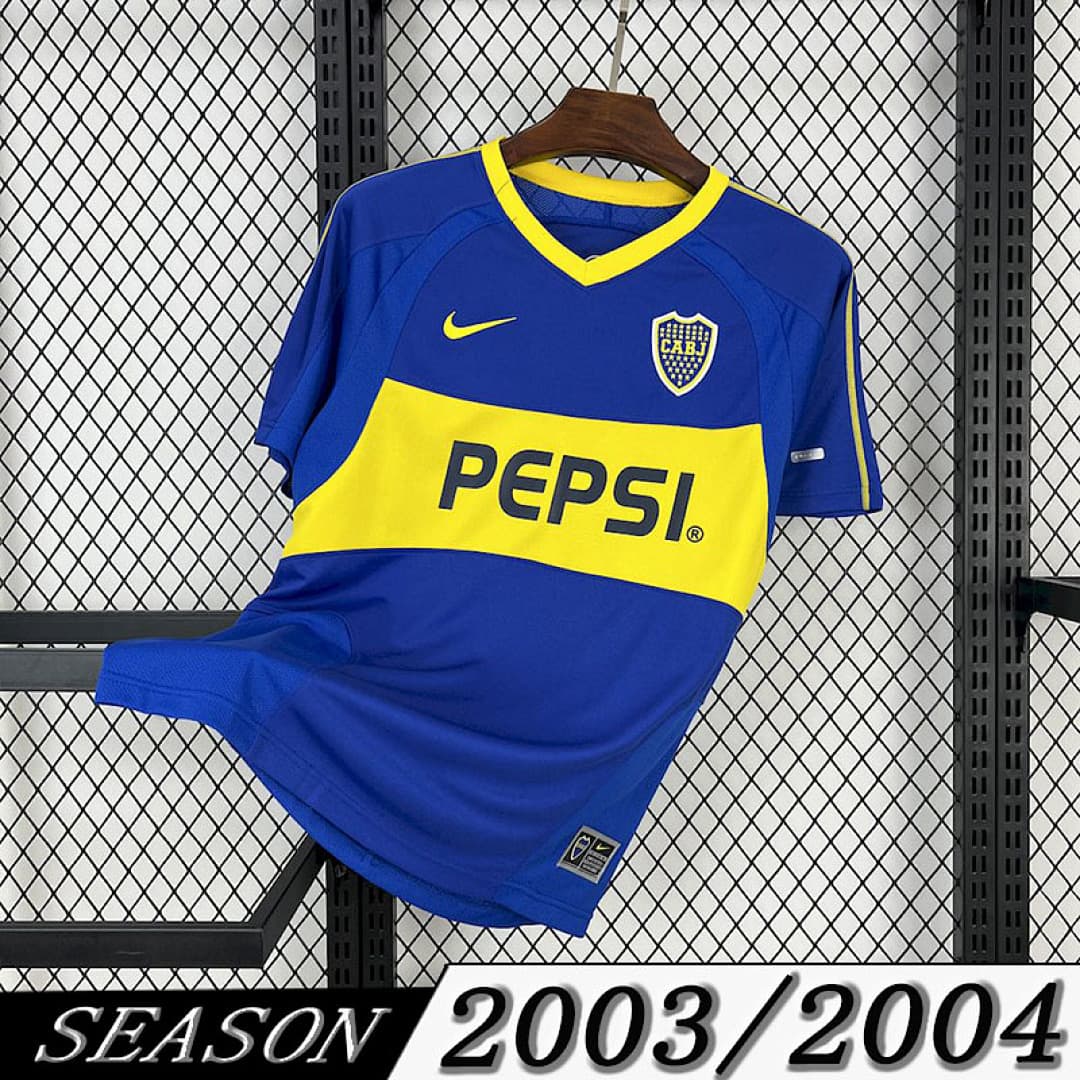 Camisola Retrô Boca 2003/04