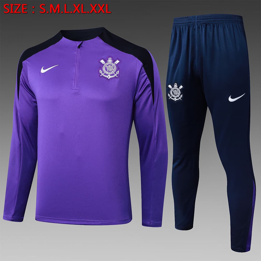 Fato de Treino Corinthians Manga Longa 2026/27 — Roxo