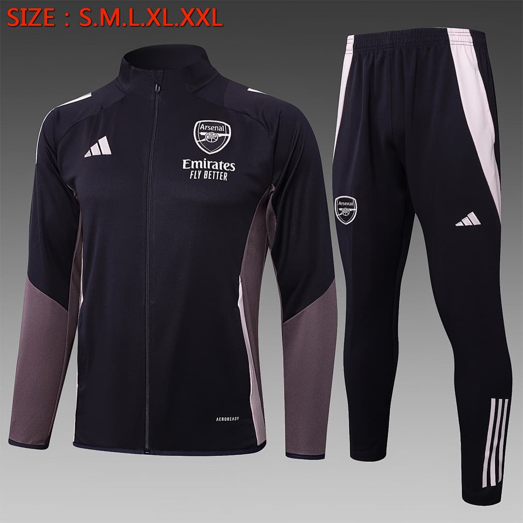 Casaco Arsenal 2026/27 — Cinza Escuro