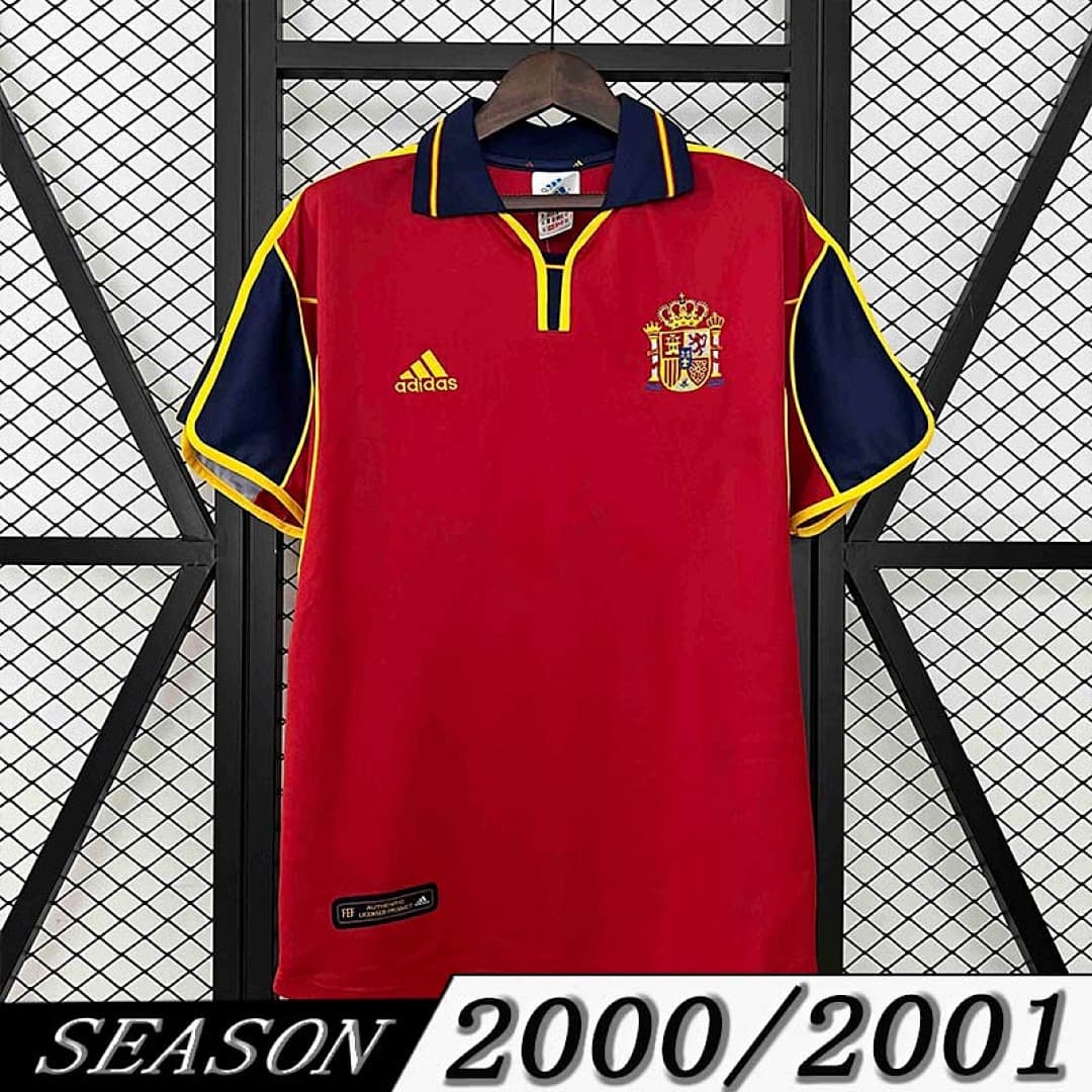Camisola Retrô Seleção da Espanha 2000