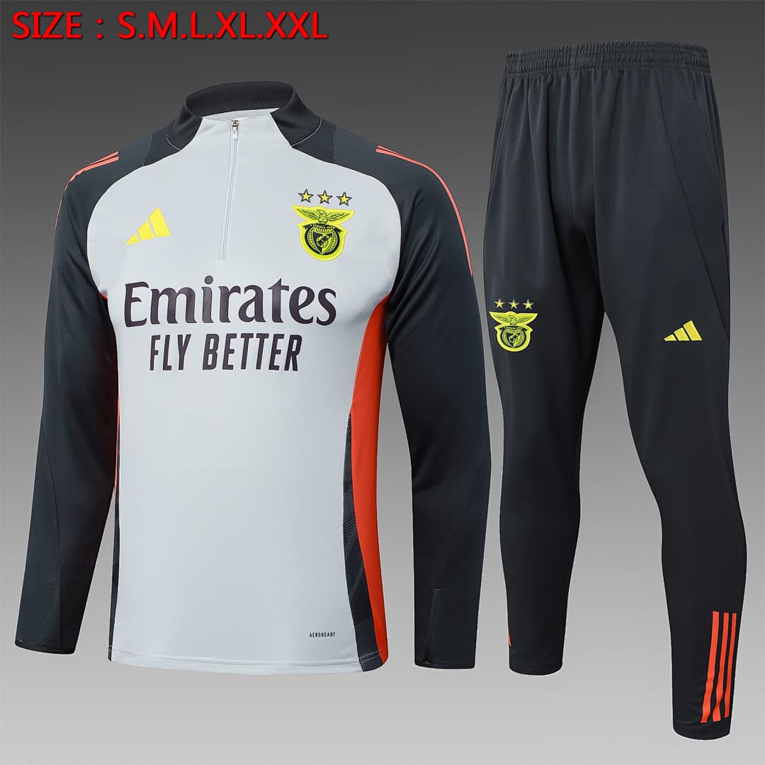 Fato de Treino Benfica Manga Longa 2026/27 — Cinza
