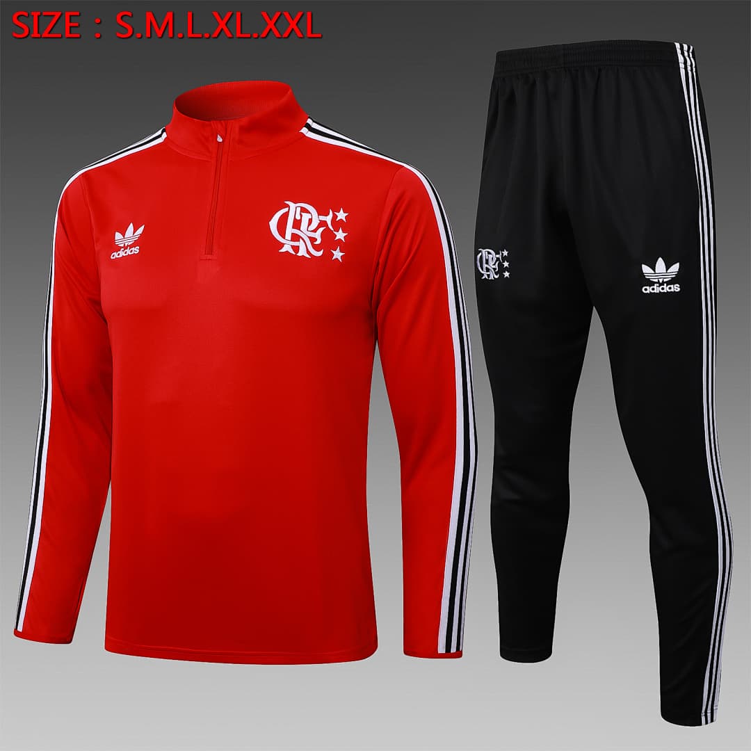 Fato de Treino Flamengo Manga Longa 2026/27 — Vermelho