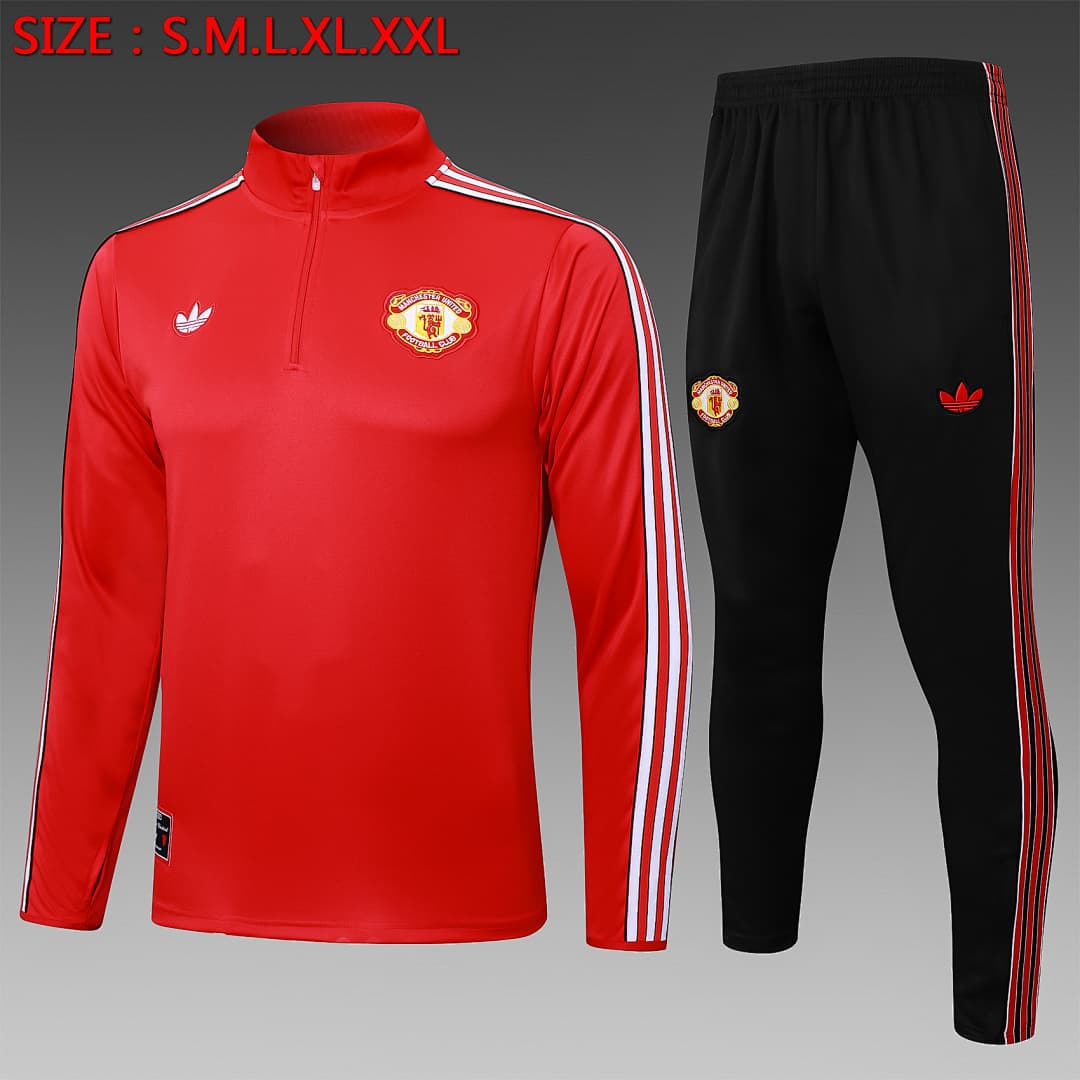 Fato de Treino Manchester United Manga Longa 2026/27 — Vermelho