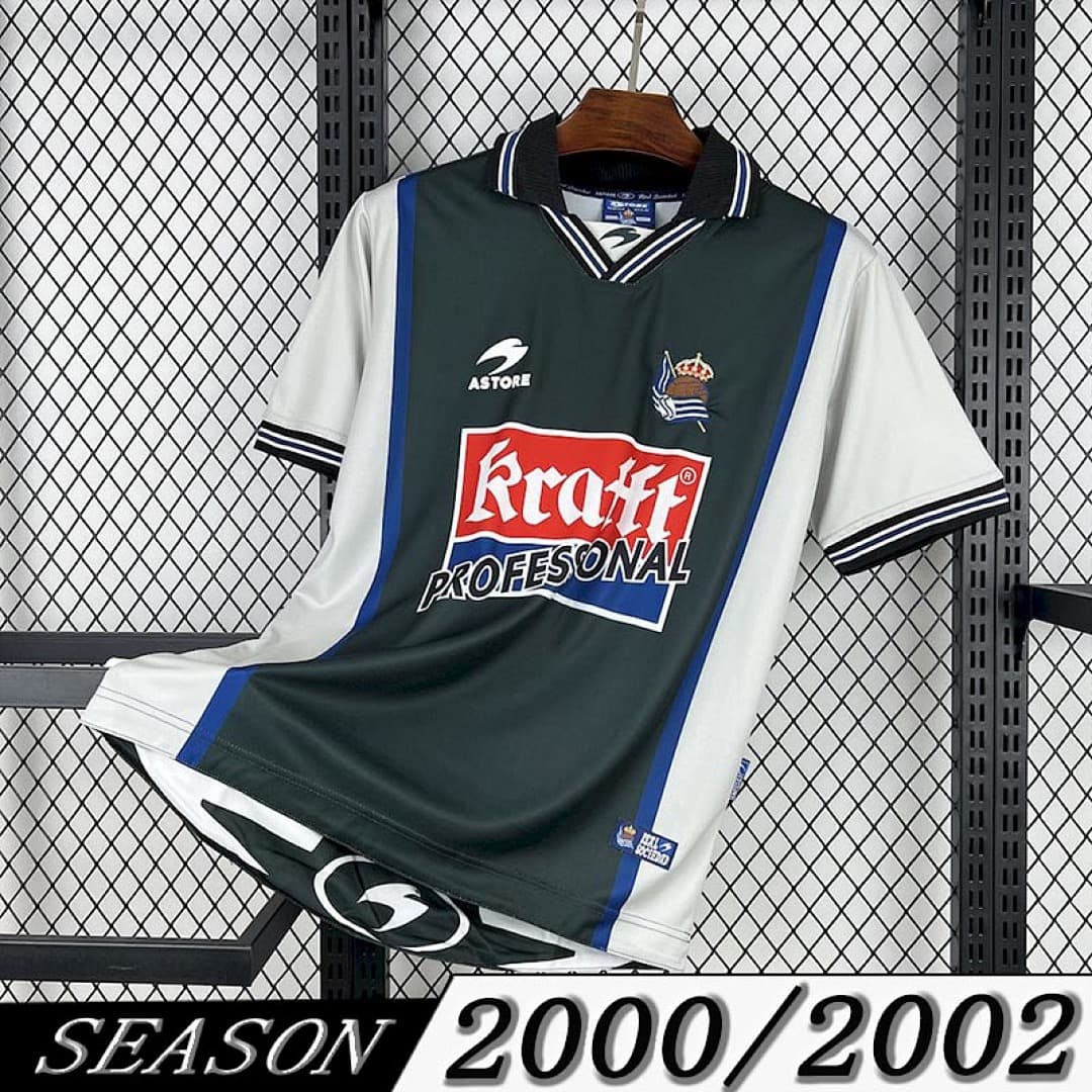 Camisola Retrô Sociedad 2000/02 Away