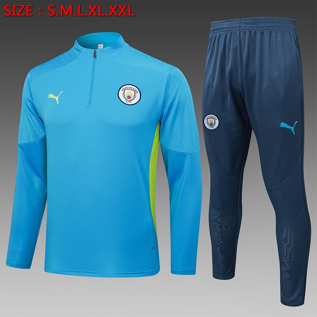 Fato de Treino Manchester City Manga Longa 2026/27 — Ciano