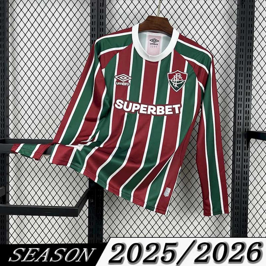 Camisola Manga Longa Fluminense Home 2026/27