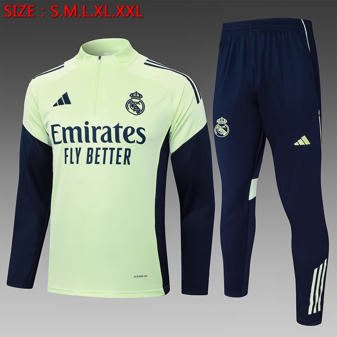 Fato de Treino Real Madrid Manga Longa 2026/27 — Verde Claro