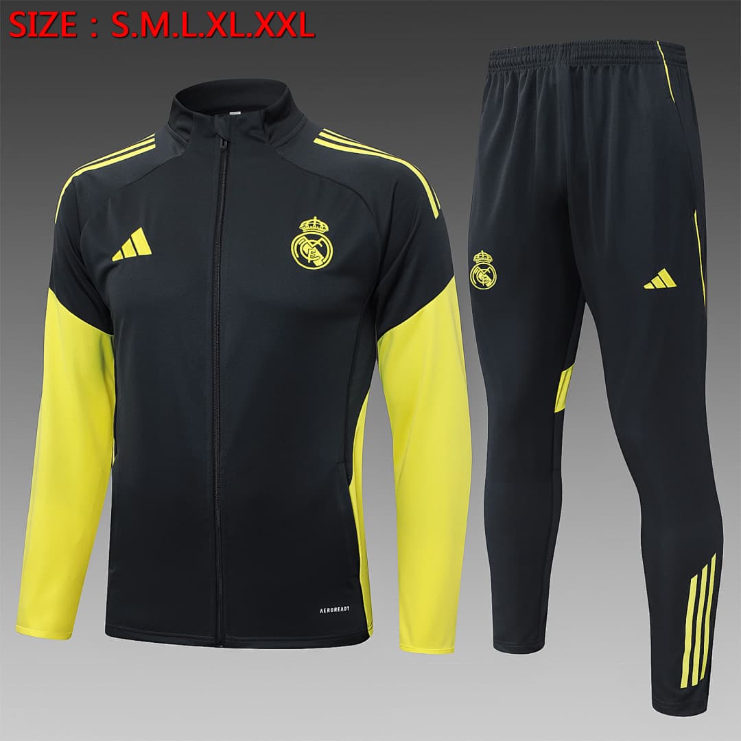 Casaco Real Madrid 2026/27 — Cinza Escuro