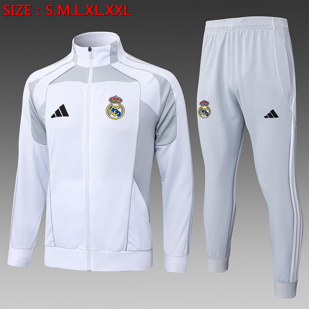 Casaco Real Madrid 2026/27 — Cinza