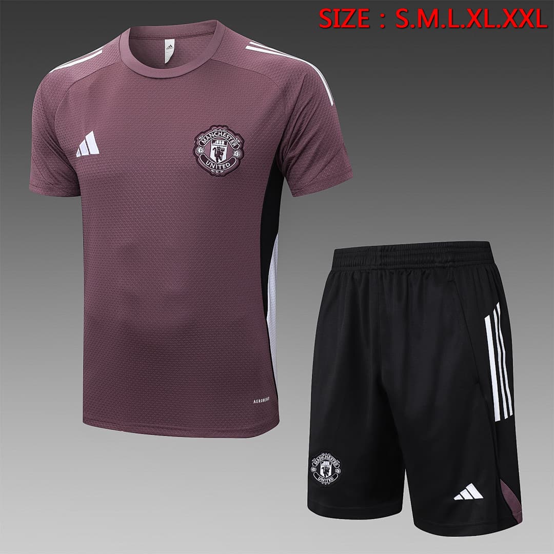 Fato de Treino Manchester United 2026/27 — Cinza Roxo