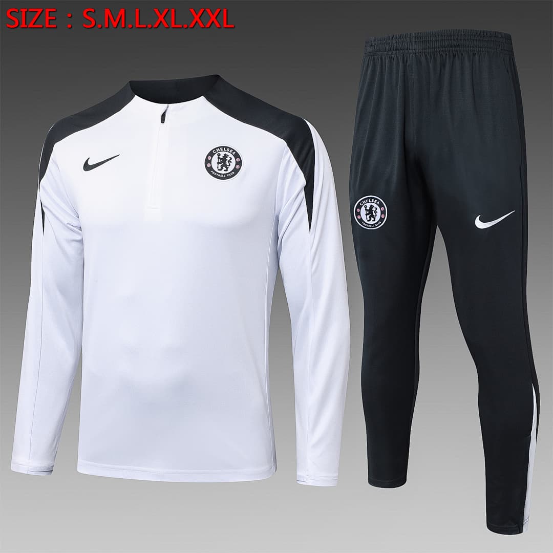 Fato de Treino Chelsea Manga Longa 2026/27 — Branco