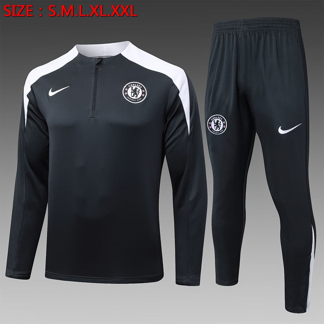 Fato de Treino Chelsea Manga Longa 2026/27 — Cinza Escuro