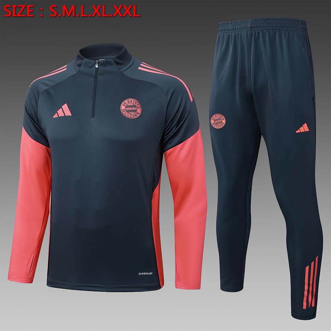 Fato de Treino Bayern Munich Manga Longa 2026/27 — Cinza