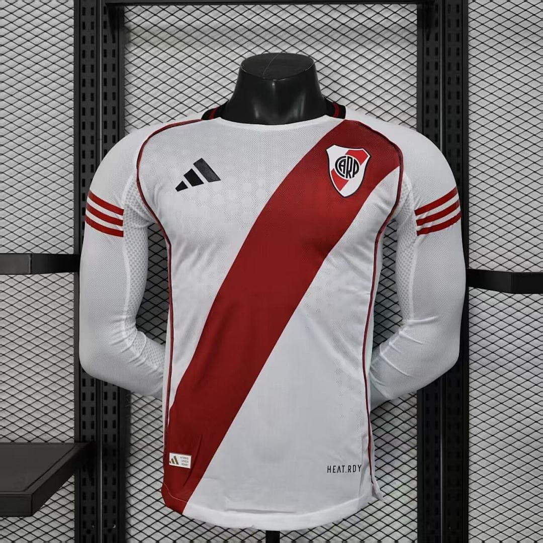 Camisola Manga Longa River Plate Home 2026/27 — Versão Jogador