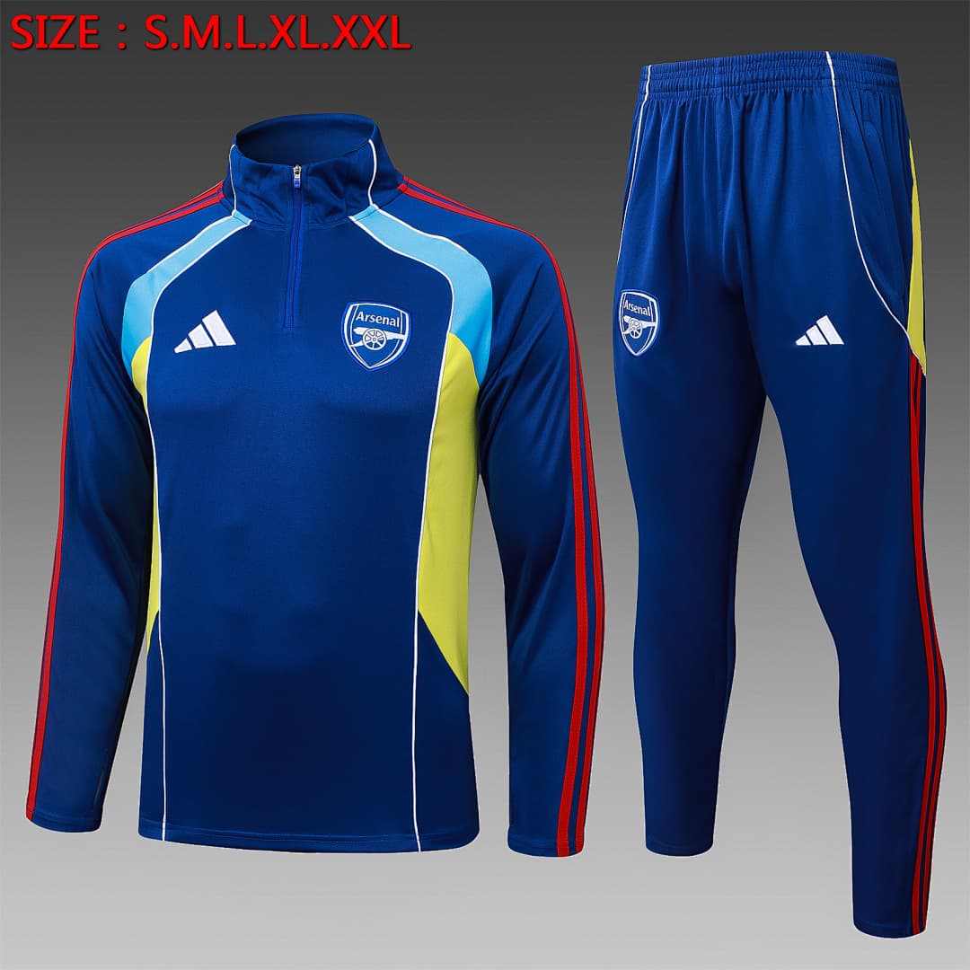 Fato de Treino Arsenal Manga Longa 2026/27 — Azul Colorido