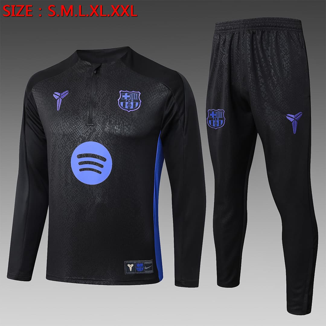 Fato de Treino Barcelona Manga Longa 2026/27 — Preto