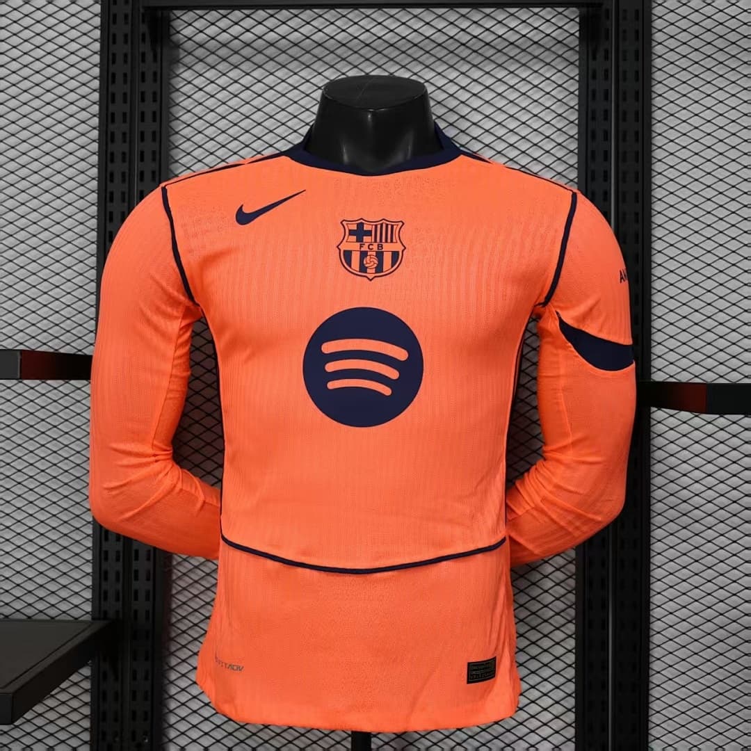 Camisola Manga Longa Barcelona Away 2026/27 — Versão Jogador