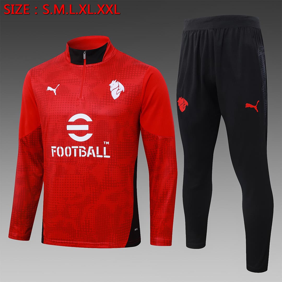 Fato de Treino AC Milan Manga Longa 2026/27 — Vermelho