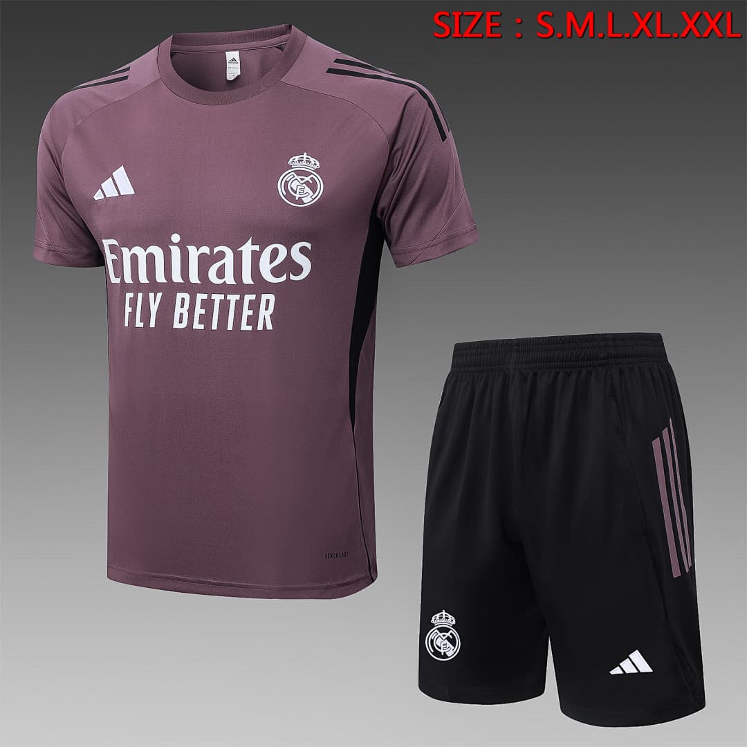 Fato de Treino Real Madrid 2026/27 — Cinza Roxo